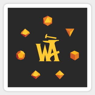 World Anvil Polyhedral Dice Sticker